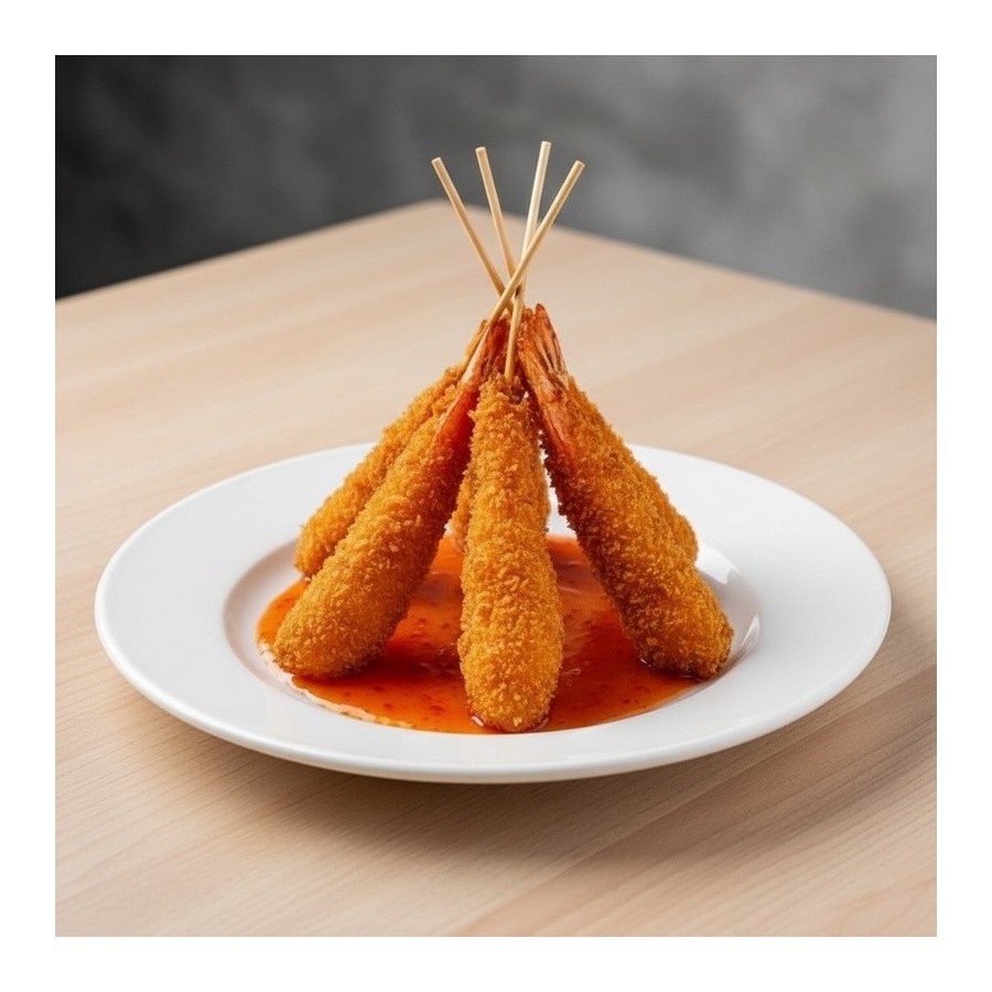 Crocante de langostino en panko