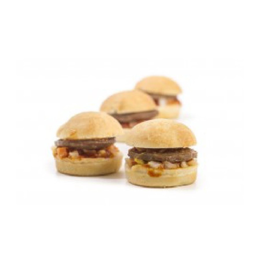 Mini Hamburguesa Clásica con Queso - Lista en 5 Min | Ideal para Catering