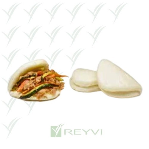 Pan Bao Blanco Ultracongelado - 15g | Textura Esponjosa Ideal para Rellenar | Caja 50 uds