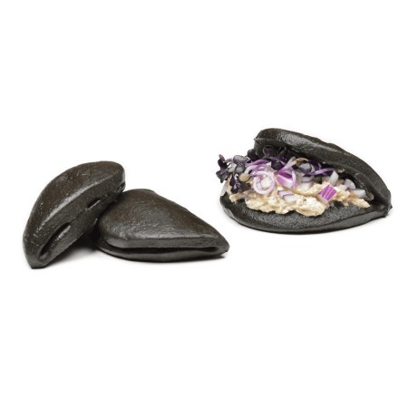 Mini Pan Bao Negro 15g - Panecillo al Vapor Ultracongelado | Caja 200 uds