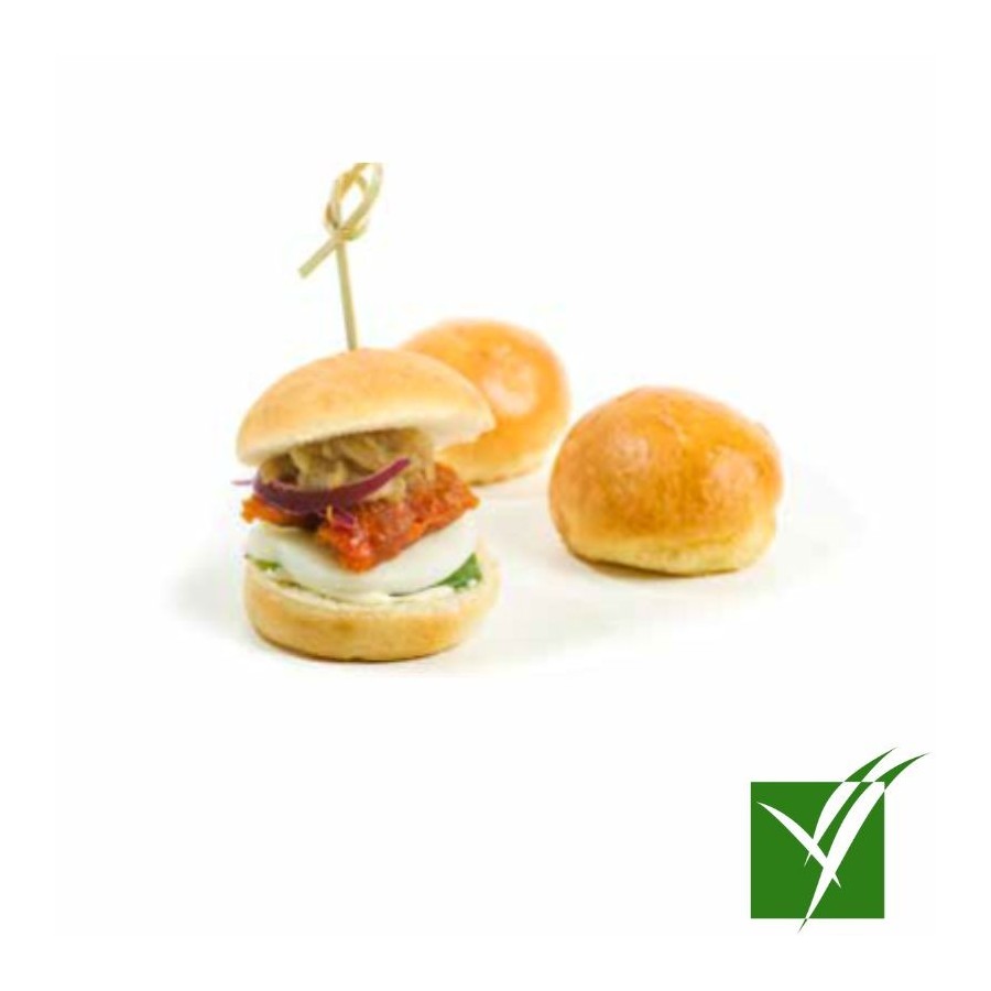 Pan Mini Brioche Round 10g - Panecillos Esponjosos Ultracongelados | Caja 120 uds