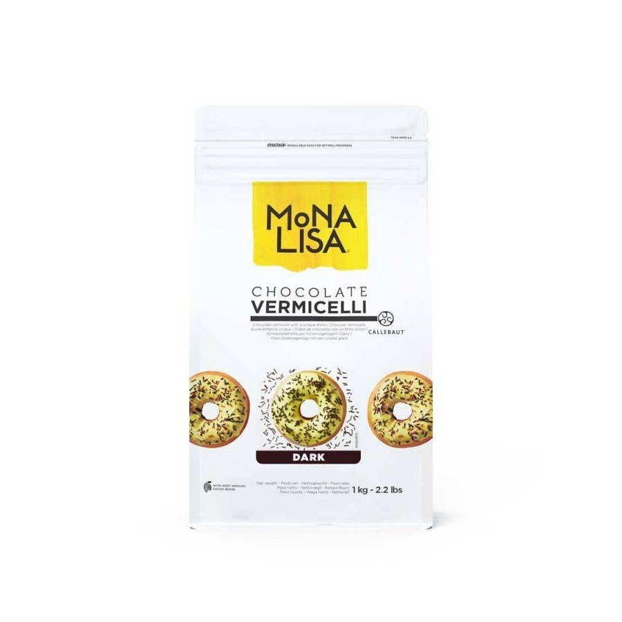 FIDEO CHOCO NEGRO CALLEBAUT PQTE 1 KG (C/6)