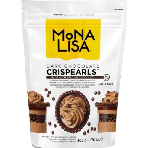 CRISPEARLS NEGRO CALLEBAUT PQTE 800 GR (C/4)