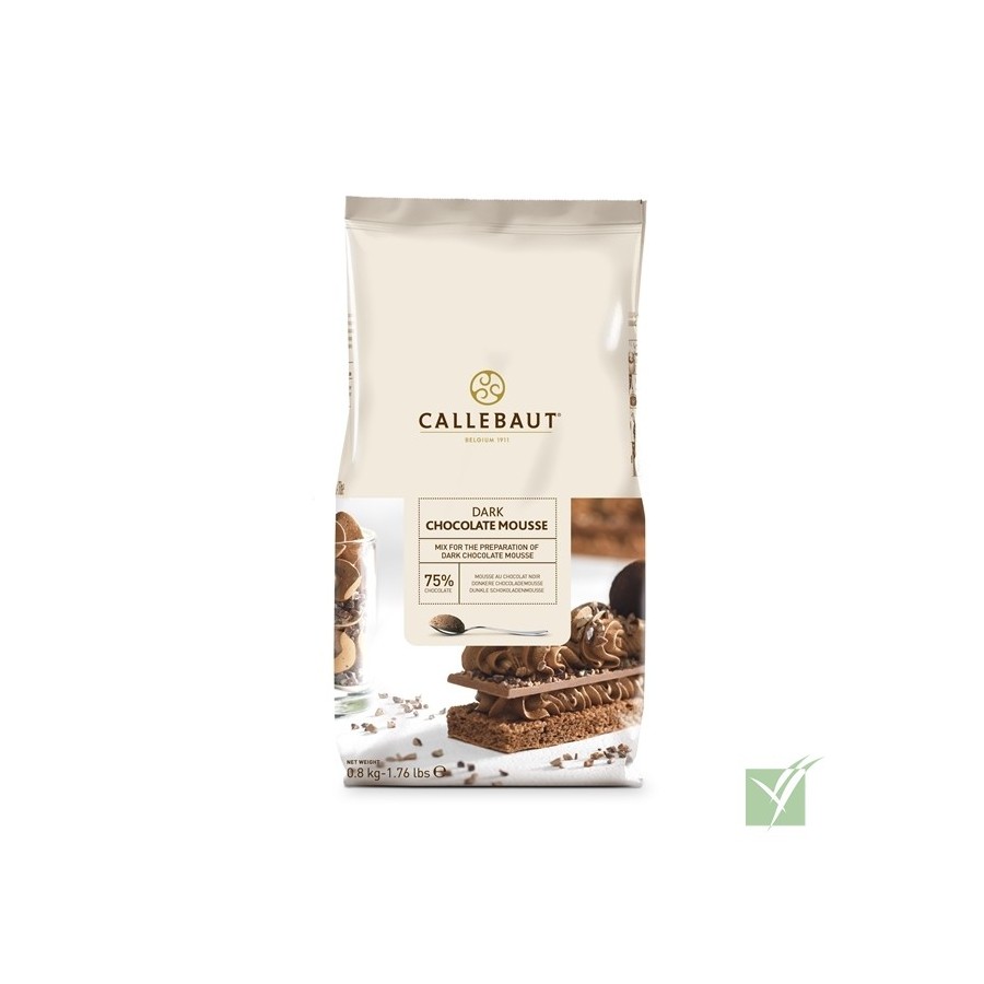 Preparado para mousse de chocolate negro Callebaut - Bolsa 800 gr.
