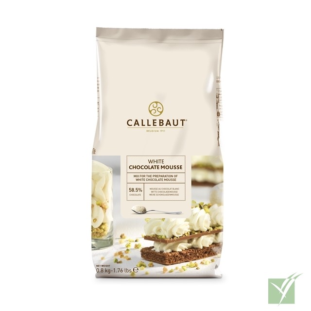 Preparado para mousse de chocolate blanco Callebaut - Bolsa 800 gr.