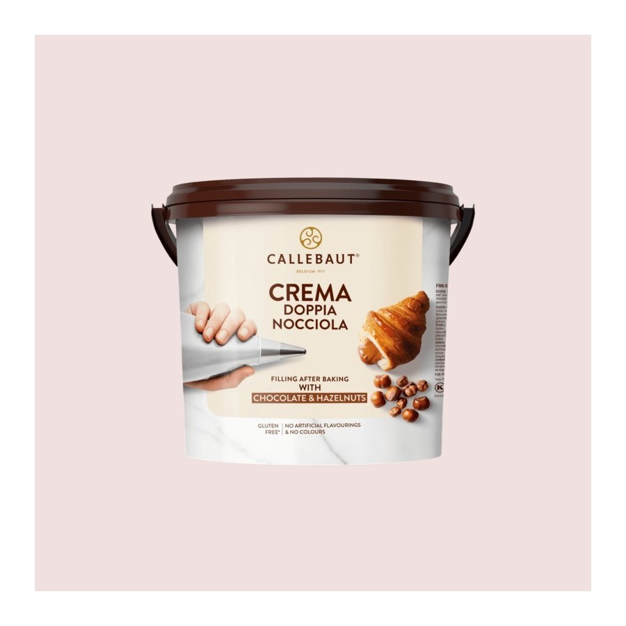 Crema Doppia Nocciola Callebaut | Avellanas y Chocolate | Para relleno | Cubo 5 kg