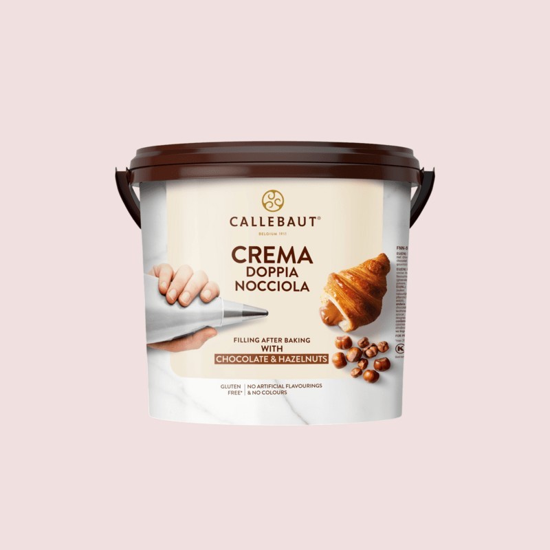 Crema Doppia Nocciola Callebaut | Avellanas y Chocolate | Para relleno | Cubo 5 kg
