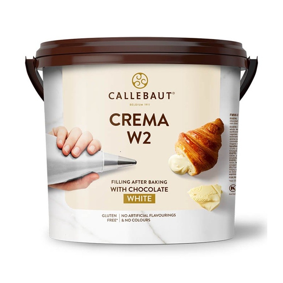 Relleno Cremoso de Chocolate Blanco Callebaut® W2 | Notas de Vainilla | Sin Gluten