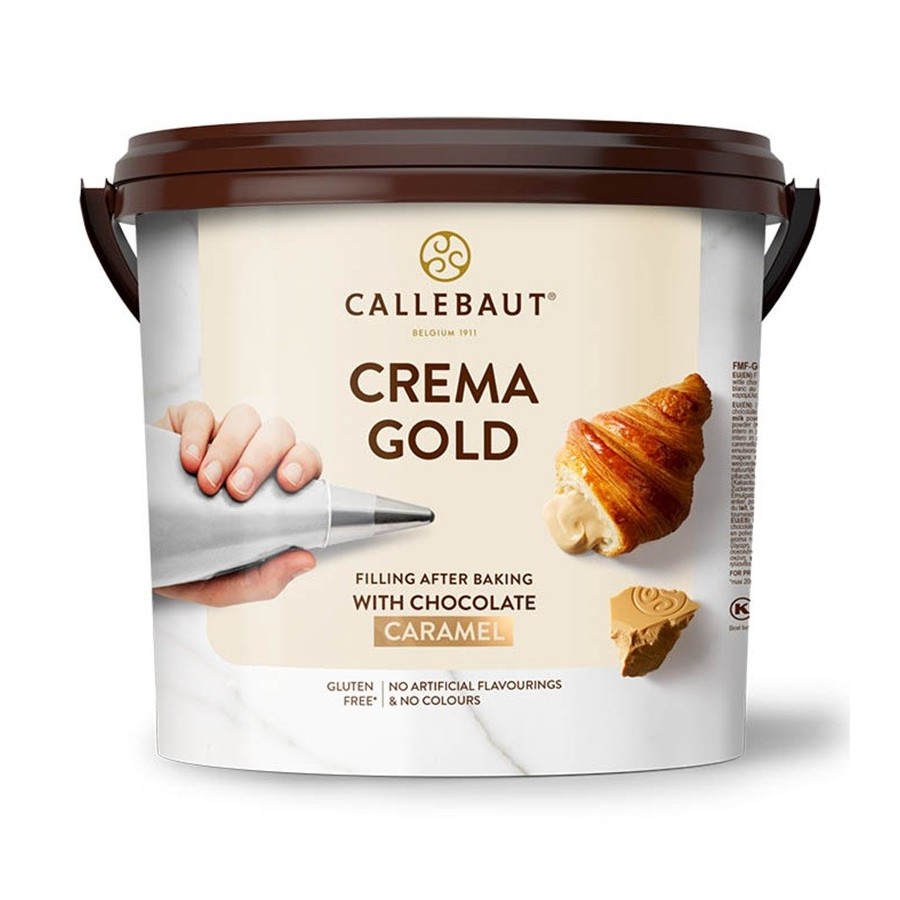Relleno Cremoso Callebaut® Gold | Sabor Toffee y Mantequilla | Ideal para Pastelería | Sin Gluten