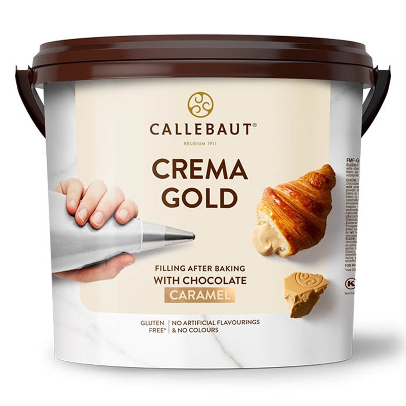 Relleno Cremoso Callebaut® Gold | Sabor Toffee y Mantequilla | Ideal para Pastelería | Sin Gluten