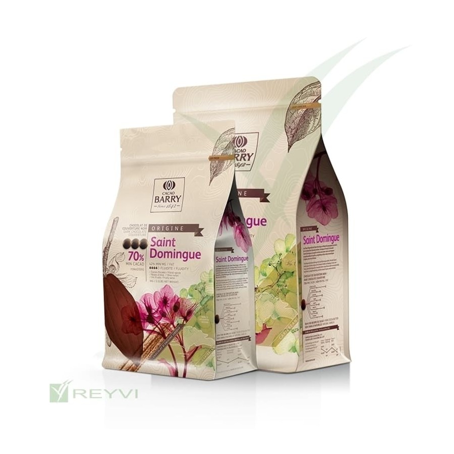 CHOCO NEGRO 70% R.DOMINICAN B/2,5 KG (C/4)