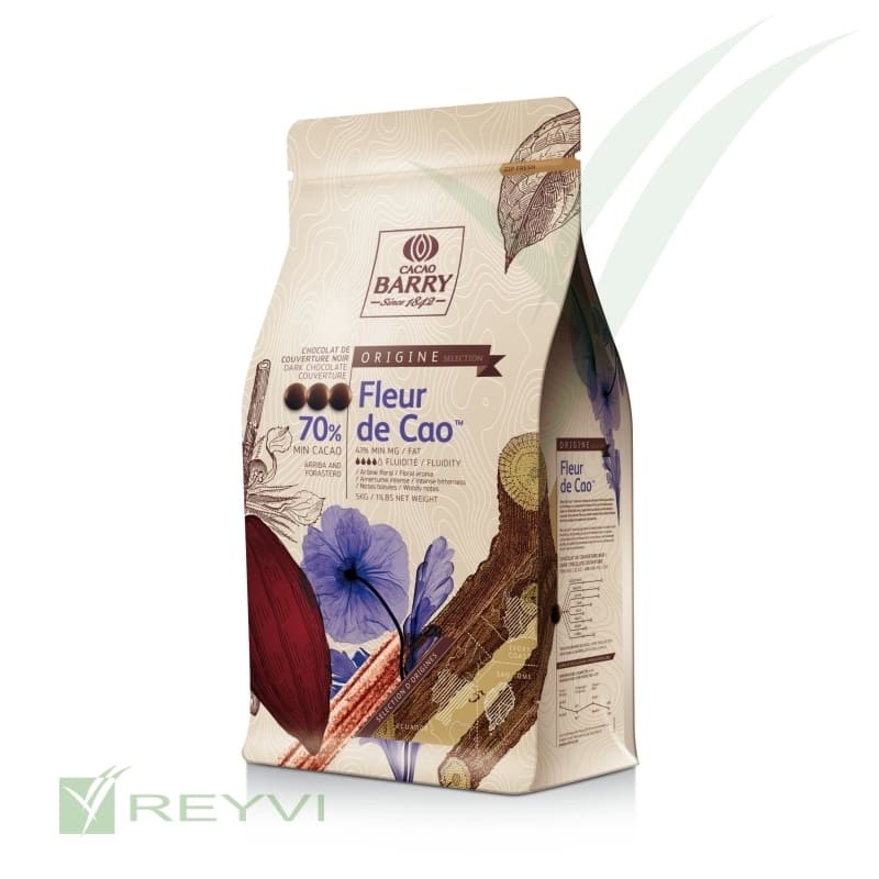 ¡* B/5 KG CHOCO 70% FLEUR DE CAO BARRY(C/4)
