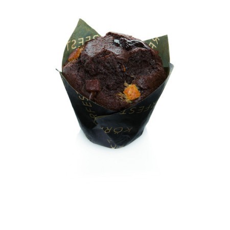Muffin triple bombón con intenso sabor a chocolate y relleno de cacao, 115 g


