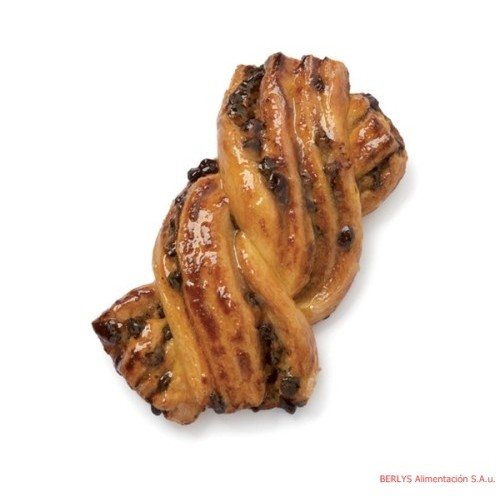 Mini trenza con crema y pepitas de cacao 85 g Körfest

