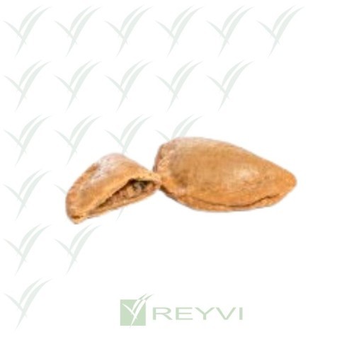 Empanadilla vegana con proteína vegetal.