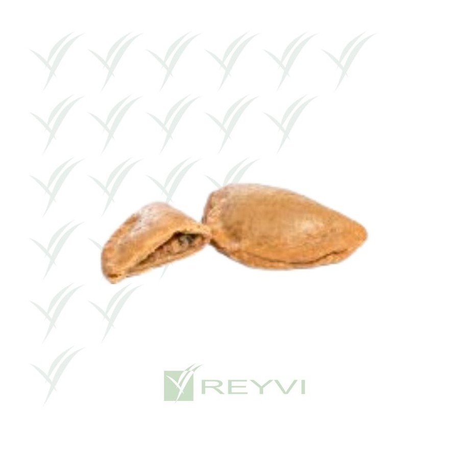 Empanadilla vegana con proteína vegetal.