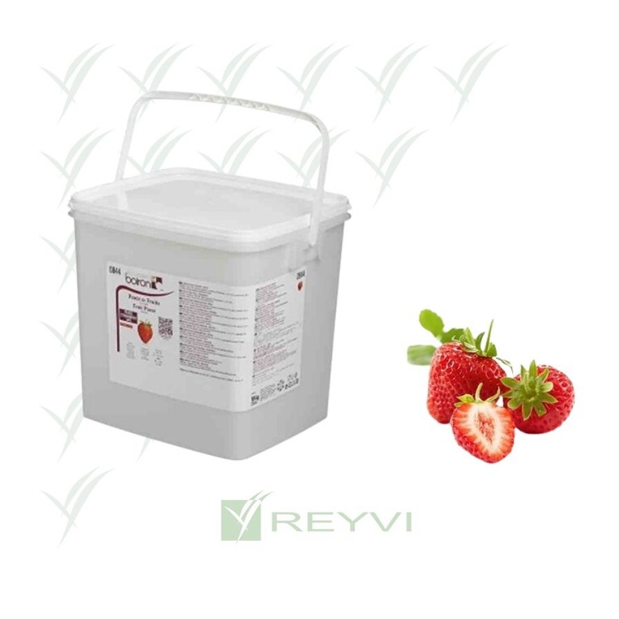 PURE DE FRESA 100 % s/azucar CUBO 10 KG