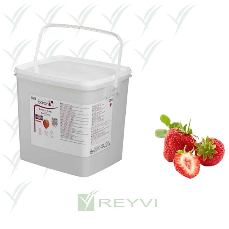 PURE DE FRESA 100 % s/azucar CUBO 10 KG
