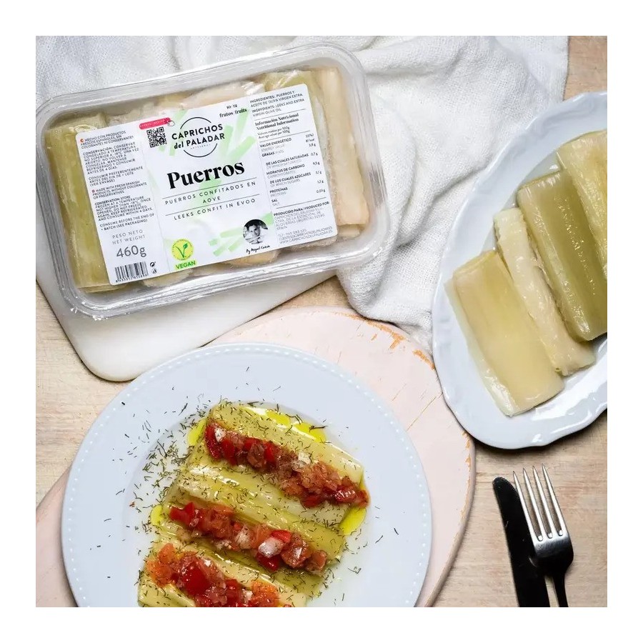 PUERROS CONFITADOS AOVE  B/460 GR (C/8)