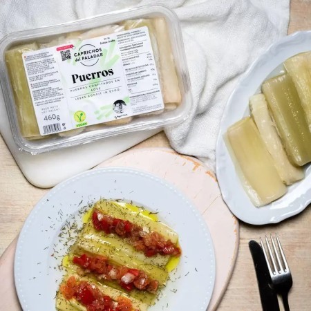 PUERROS CONFITADOS AOVE  B/460 GR (C/8)