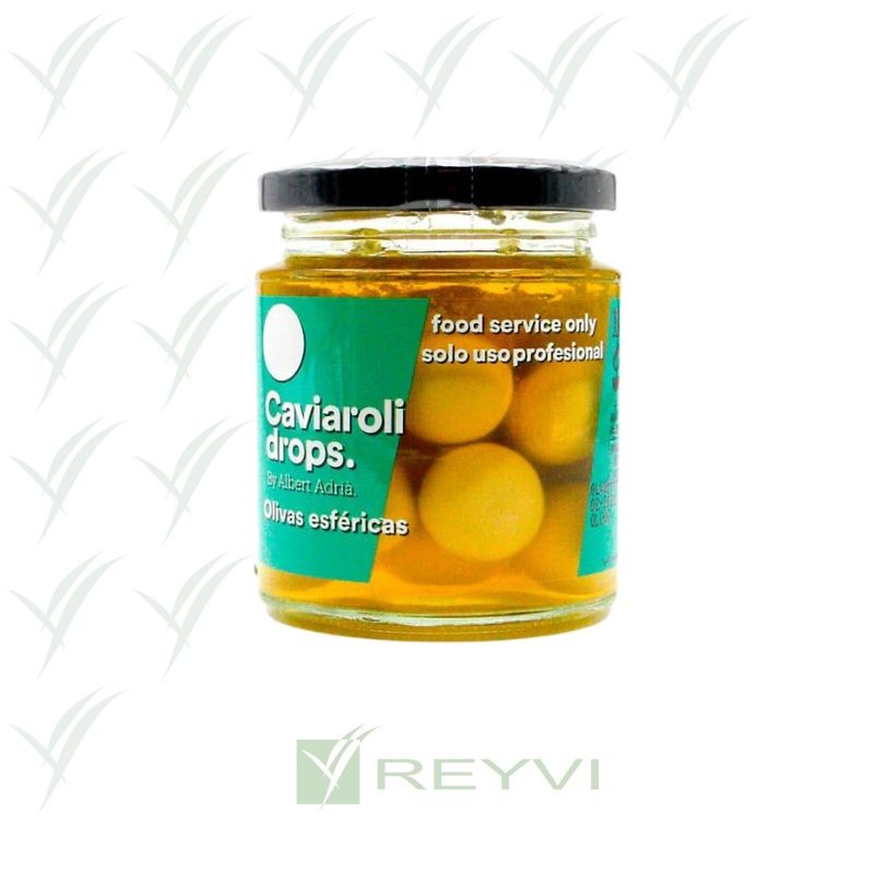 CAVIAROLI OLIVA ESFERICA VERDE DROP B/90 GR (C/4)