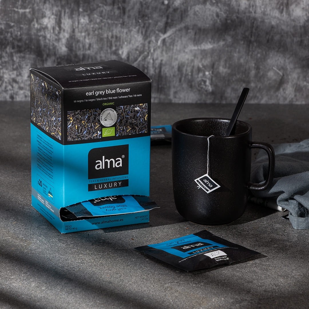 ALMA LUX TE EARL-GREY BLUE FLO C/20 UD