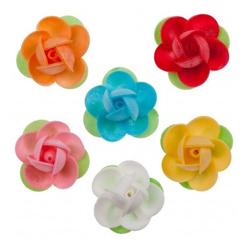 ROSA ESPECIAL SURTIDA C/HOJA 4CM C/80UD