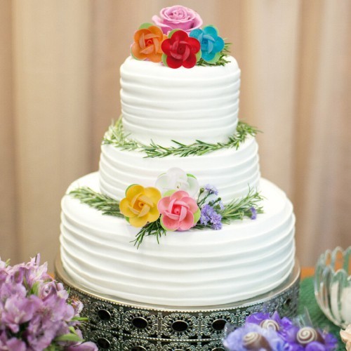 ROSA ESPECIAL SURTIDA C/HOJA 4CM C/80UD