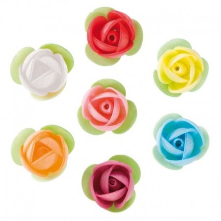 ROSA MINI SURT OBLEA C/HOJA 3CM C/150UD