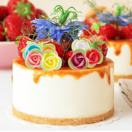 SURT ROSA C/HOJAS OBLEA 3,5 CM C/140 UD