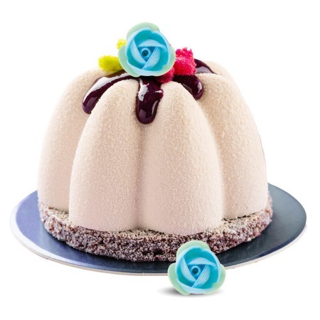 ROSA C/HOJA AZUL OBLEA 35 MM C/140 UD