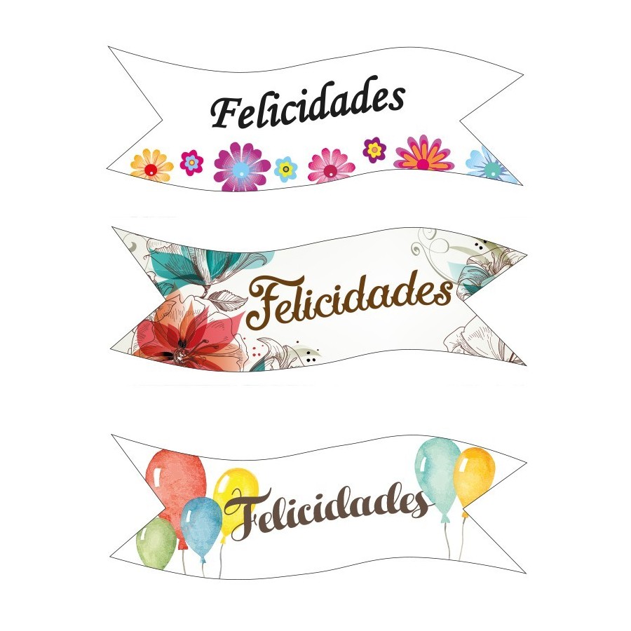 FELICIDADES OBLEA FLOR BOLSA 40 UD