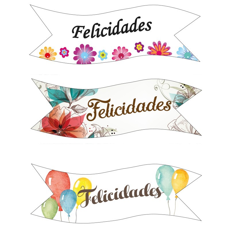 FELICIDADES OBLEA FLOR BOLSA 40 UD