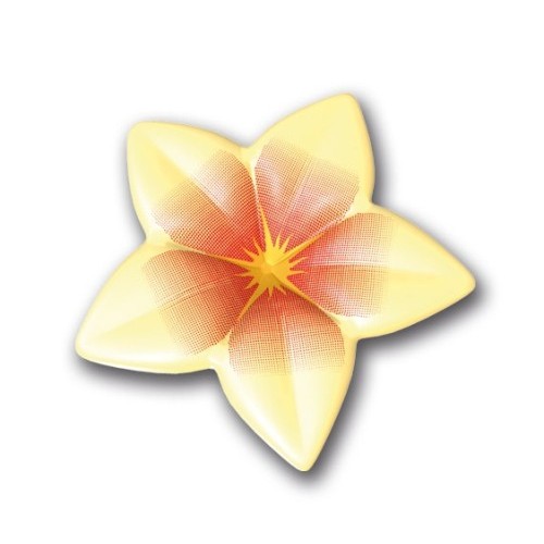 FLOR CHOCOLATE BLANCO 3D C/76 UD DEK