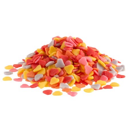 CONFETTI CORAZONES BOTE 1 KG DEK
