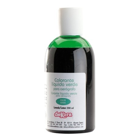 COLORANTE VERDE 190 ML LIQUIDO DEK