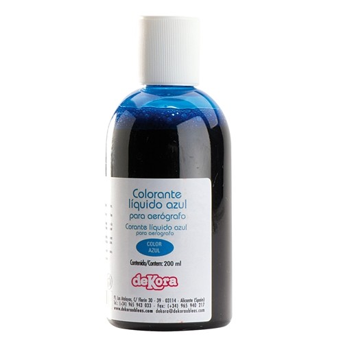 COLORANTE AZUL 190 ML LIQUIDO DEK