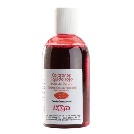 COLORANTE ROJO 190 ML LIQUIDO DEK