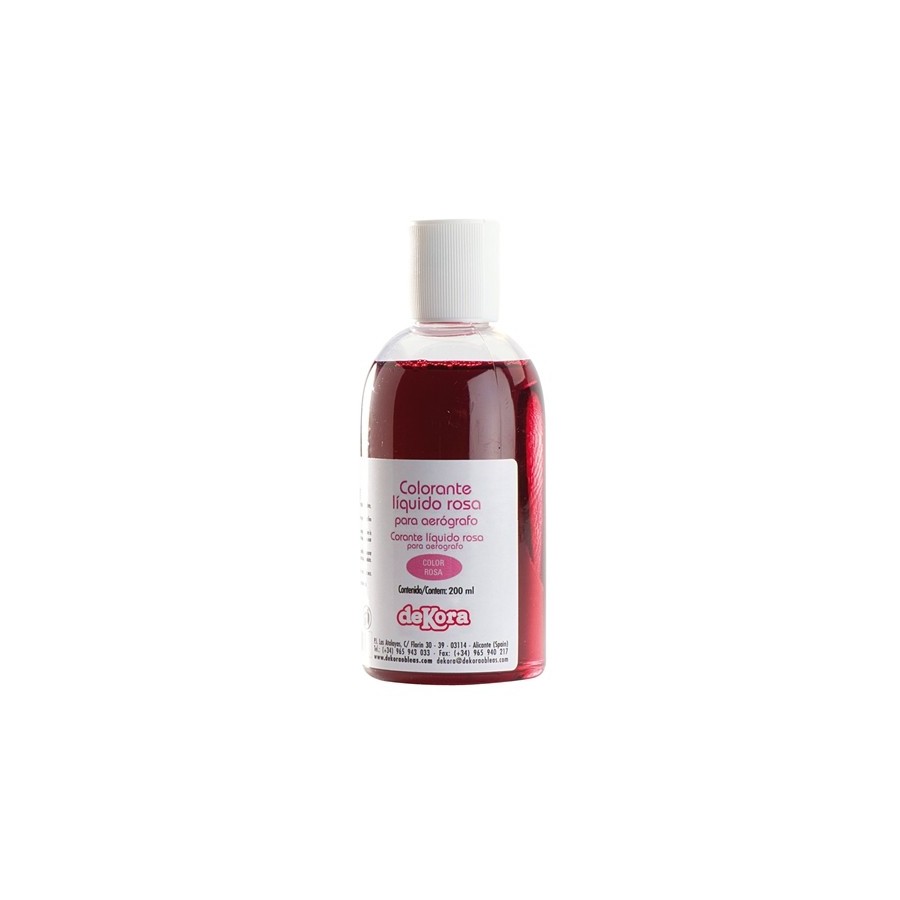 COLORANTE ROSA 190 ML LIQUIDO DEK