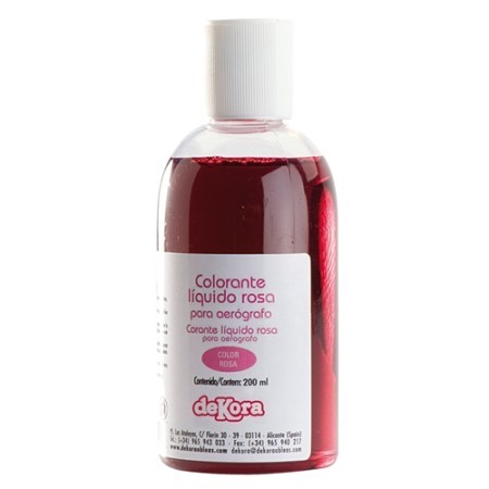 COLORANTE ROSA 190 ML LIQUIDO DEK