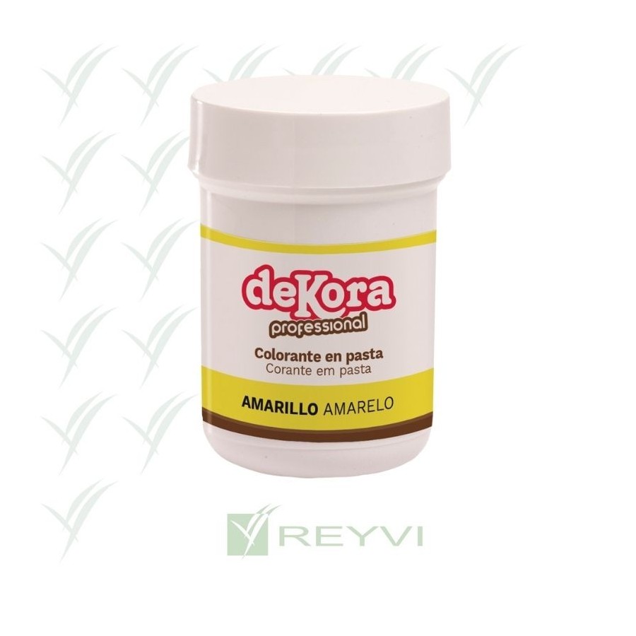 COLORANTE B/30 GR AMARILLO (EN PASTA) DEK