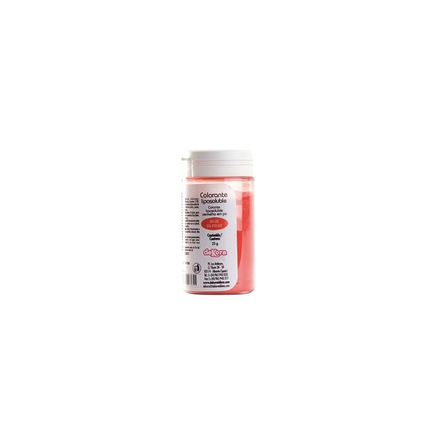 COLOR LIPOSOLUBLE POLVO ROJO B/25 GR DEK