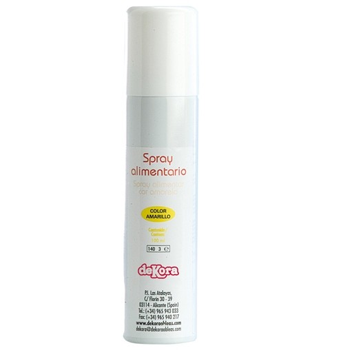 SPRAY COLOR AMARILLO ALIMENTARIO 100 ML