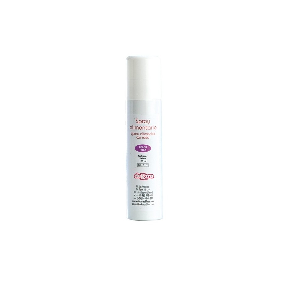 SPRAY COLOR ROSA ALIMENTARIO 100 ML DEK