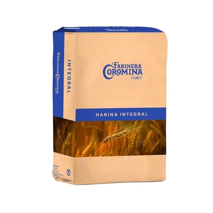 Harina Integral 100% Coromina saco 25 kg para panadería profesional