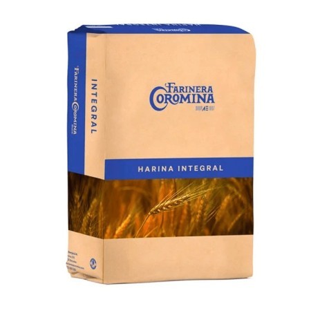 Harina Integral 100% Coromina saco 25 kg para panadería profesional