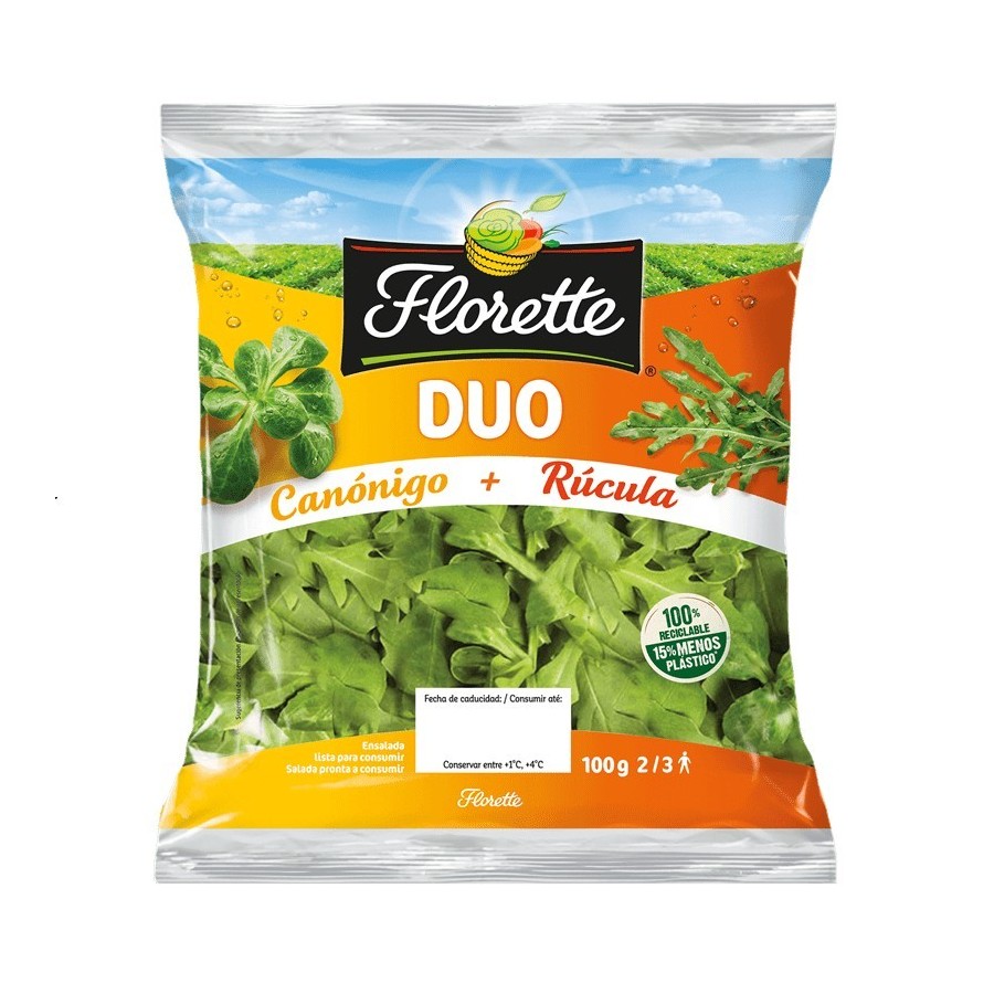DUO CANONIGOS/RUCULA C/6x100 GR