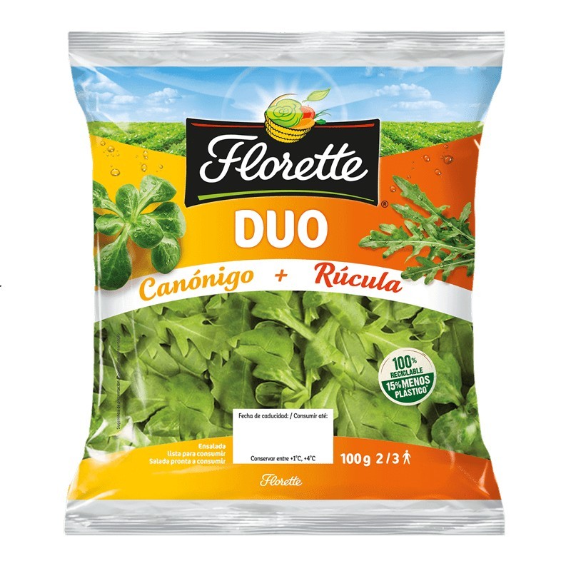 DUO CANONIGOS/RUCULA C/6x100 GR