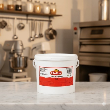 HELIOS CALABACETE ROJO FILETES CUBO 4 KG