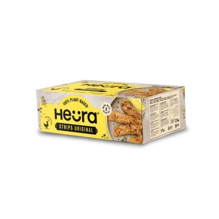 Tiras vegetales Heüra sabor pollo – caja 2,5 kg, apto veganos
